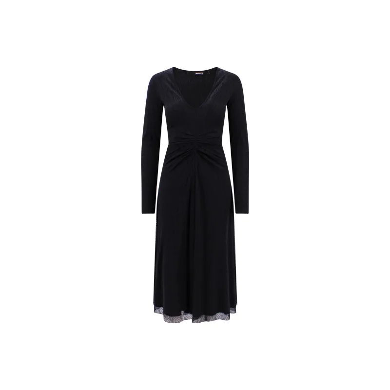 Rotate Long-Sleeved Dresses Women's Black-0