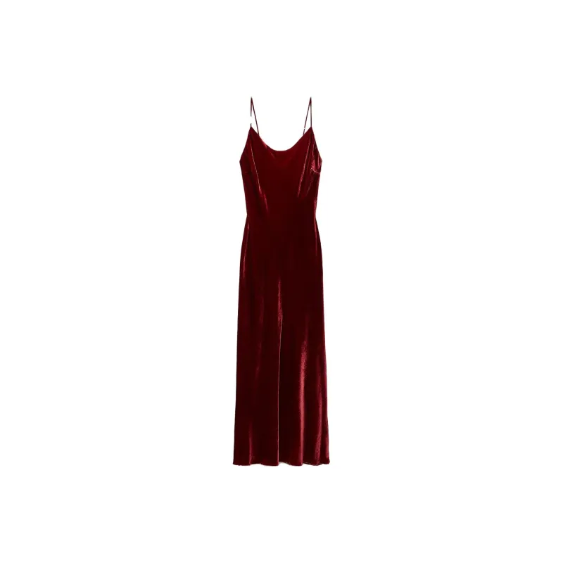 ZARA Slip Dresses Women's Red-0