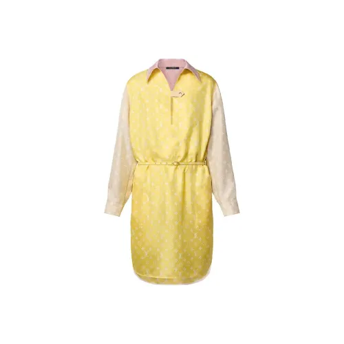 LOUIS VUITTON Pastel Monogram Shirt Dress