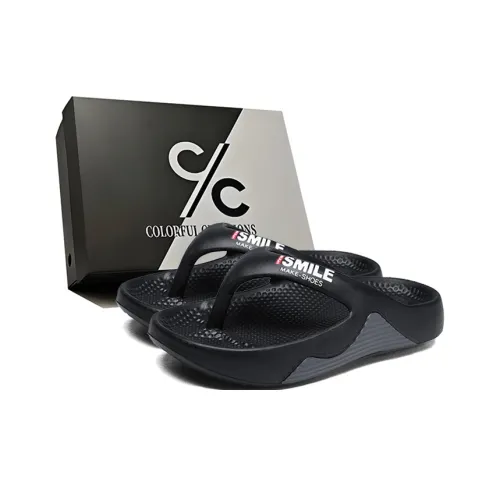 Colorful Creations EVA Quiet Odor Resistant Abrasion Resistant Slip Resistant Massage Flip Flops Men's Box