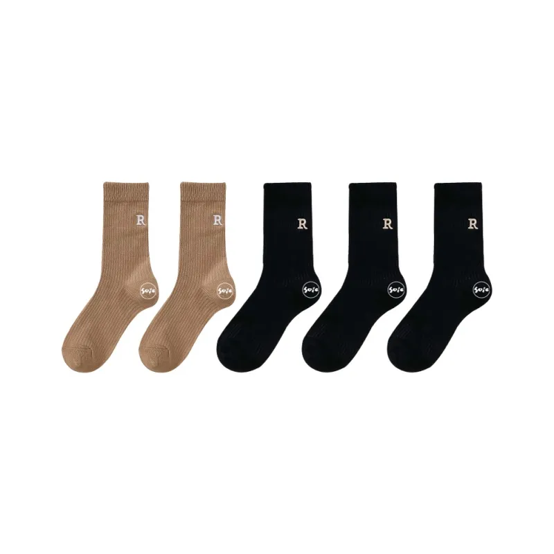 SOIE Mid Calf Socks Women's 9 Double Loads-13