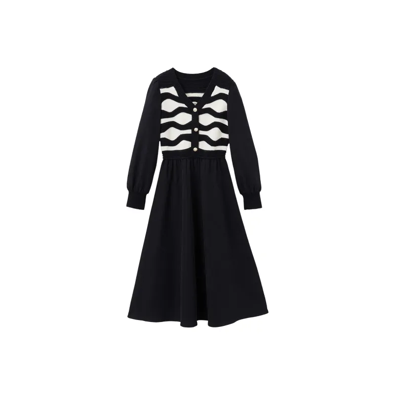 XIANGYING Long Sleeved Dresses Women's-0