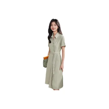 Coonesha Short Sleeved Dresses Women's Green