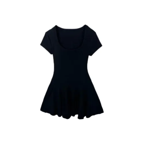 ABBY GODDESS Short Sleeved Dress Women's Black