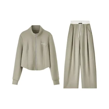 SENTUBILA Casual Suits Women's Mustard Green