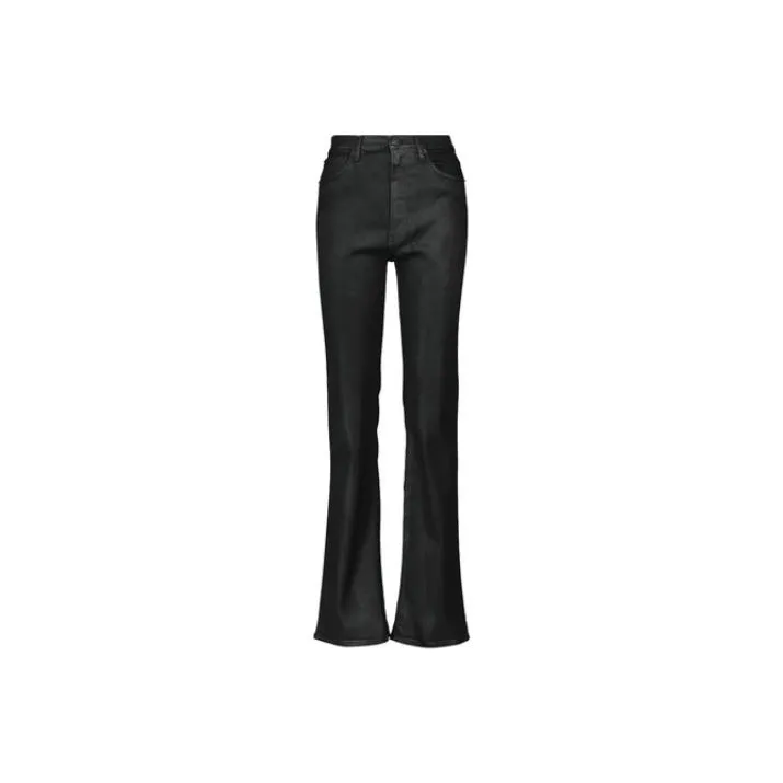 3X1 Slim cut Coated Trousers-0