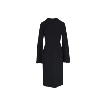 MICHAEL KORS Stretch Wool Split-Sleeve Sheath Dress