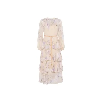 Zimmermann Eden Lace Edge Midi Dress