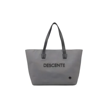 DESCENTE DSG COLLECTION Synthetic Leather Tote Toto Bag Shopping Bag Handbag Men's Gray