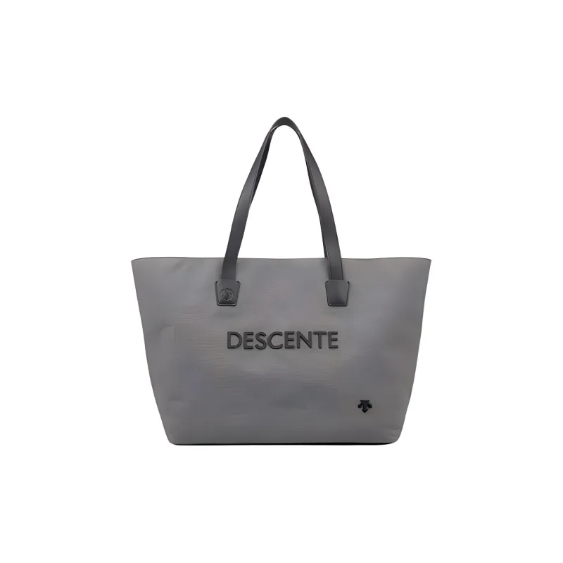 DESCENTE DSG COLLECTION Synthetic Leather Tote Toto Bag Shopping Bag Handbag Men's Gray-0