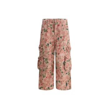R13 Cropped Cargo Trousers