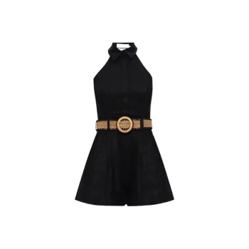 Zimmermann SS24 Sleeveless Dress Women's Black