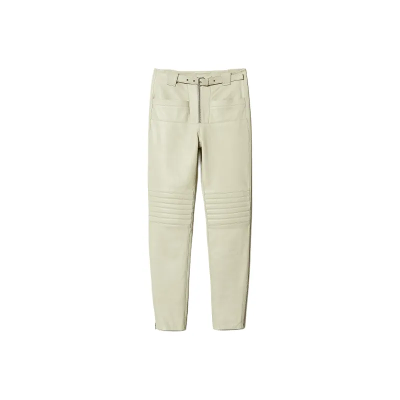 Twinset Fairfax Leather Biker Trousers-0