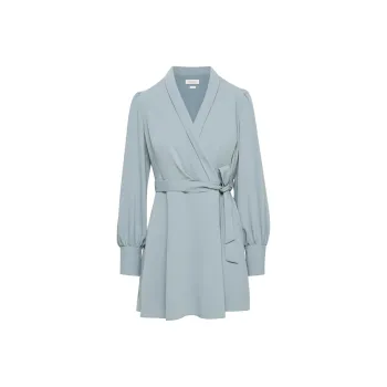 ARITZIA Babaton Hyde Mini Dress Long-Sleeved Dresses Women's Slab Blue/Board Blue