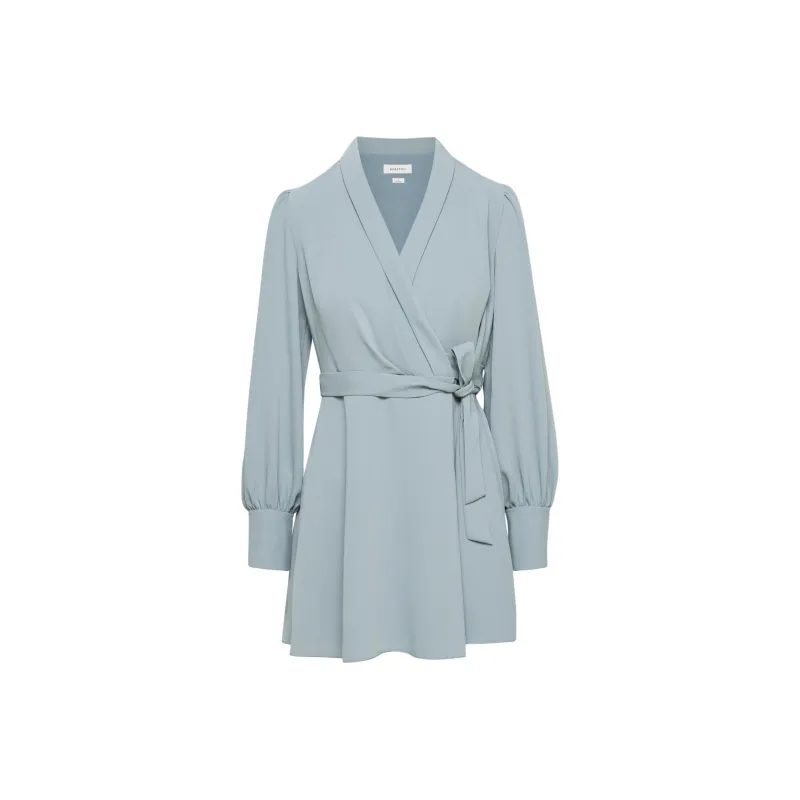 ARITZIA Babaton Hyde Mini Dress Long-Sleeved Dresses Women's Slab Blue/Board Blue-0
