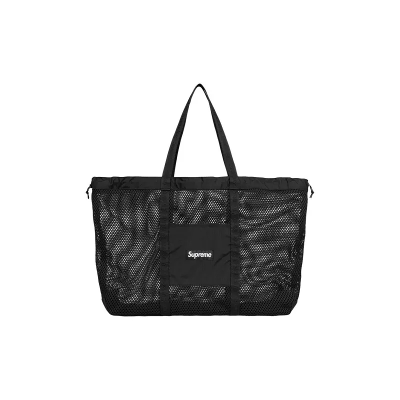 Supreme Polyester Tote Bag, Shopping Bag, Handbag Men's Black-0