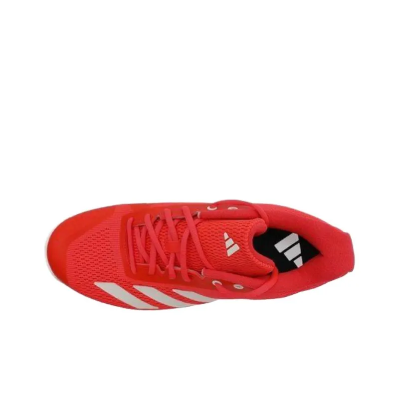 Adidas Courtflash Anti Slip Wear Resistant Low Top Tennis Shoes Men's Red-3