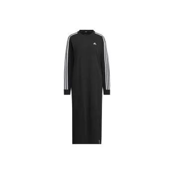 Adidas ESSENTIALS Plus Long-Sleeved Dresses Women's Black
