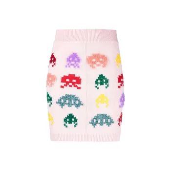 Stella McCartney Alien Intarsia knit Mini Skirt