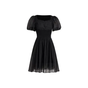 AUI Short Sleeved Dress Women's Black