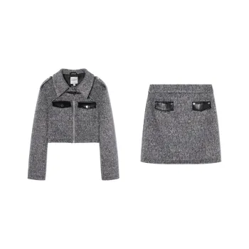 EPTISON WOMAN Two Piece Skirt Sets Women's