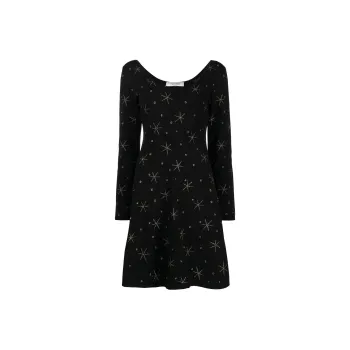 Valentino Garavani Pre-Owned Star-print Knitted Dress