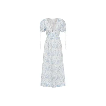 LOVESHACKFANCY Short-Sleeved Dresses Women's Light Blue