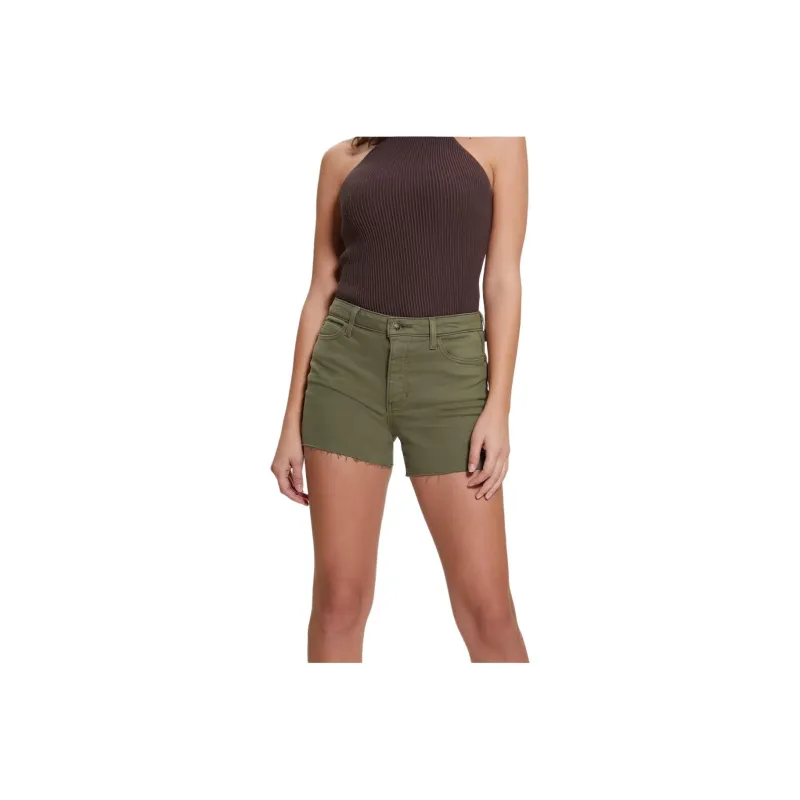 GUESS 1981 Midi Shorts Casual Shorts Women's Olive Green-0
