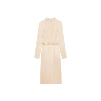 CELINE Long-Sleeved Dresses Women's Yellow