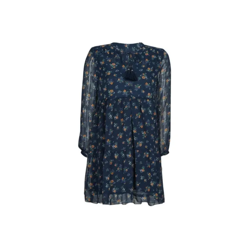 Pepe Jeans Long Sleeved Dresses Women's Marine Blue-0