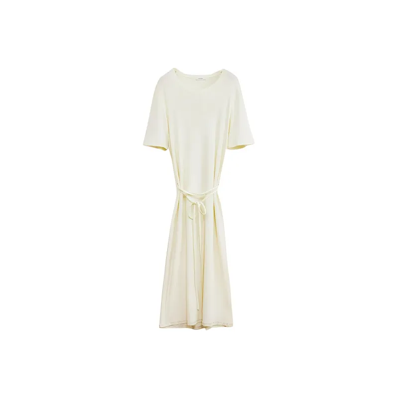 Lemaire Belted Crewneck Knitted Dress-0