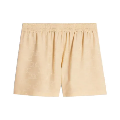 CELINE Flowing Shorts In Triomphe Silk Jacquard
