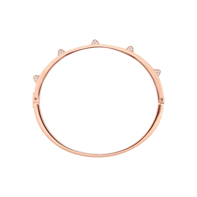 Swarovski Crystal Bangles Unisex Rose Gold-2