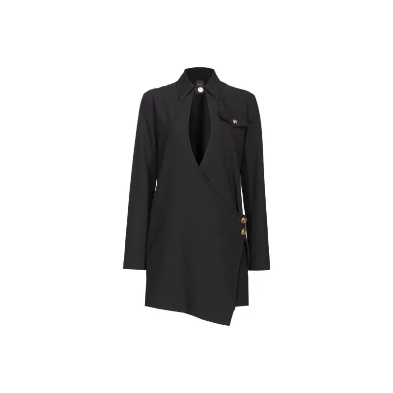 PINKO Long Sleeved Dresses Women's Black-0
