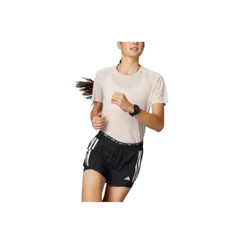 Adidas Free Shipping With AdiClub Own The Run 3 Stripes 2 in 1 Shorts
