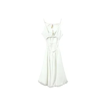 Udon House Slip Dress Women's White