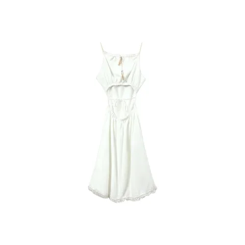 Udon House Slip Dress Women's White