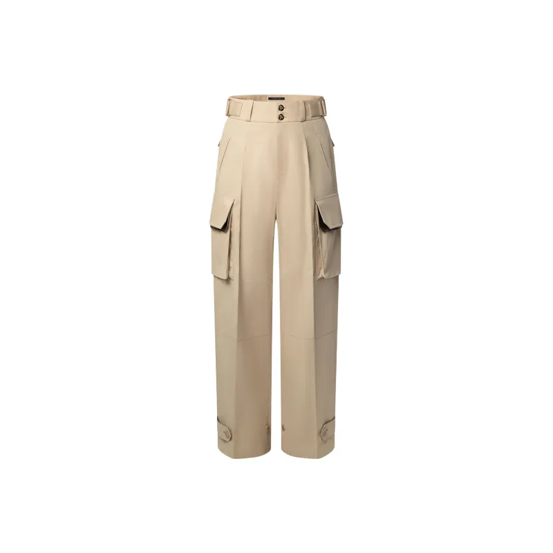 LOUIS VUITTON SS25 Women's Nautical Collection Cargo Pants Women's Beige-0