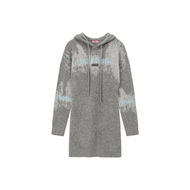 CHUU Long Sleeved Dresses Women's Dark Gray-0