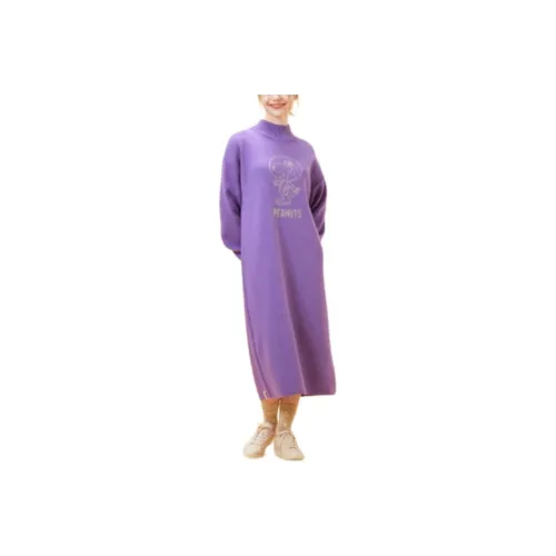 Mizuno x PEANUTS Long-Sleeved Dresses Women's Purple