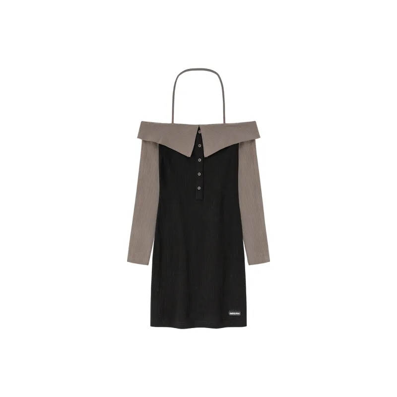 CHUU Long Sleeved Dresses Women's Black-0