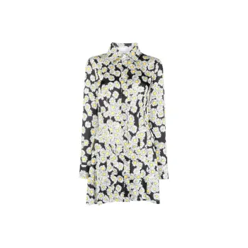 NATASHA ZINKO Daisy print Pleated Shirt Dress
