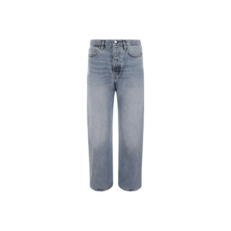 TOTEME Logo Patch Straight Leg Jeans-0