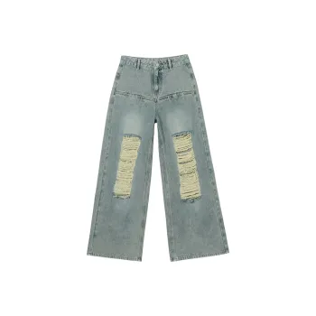 MEETLADY Jeans Women's Blue