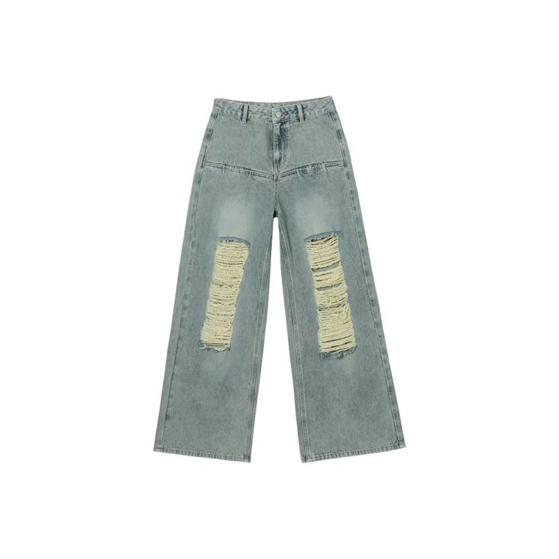 MEETLADY Jeans Women's Blue-0