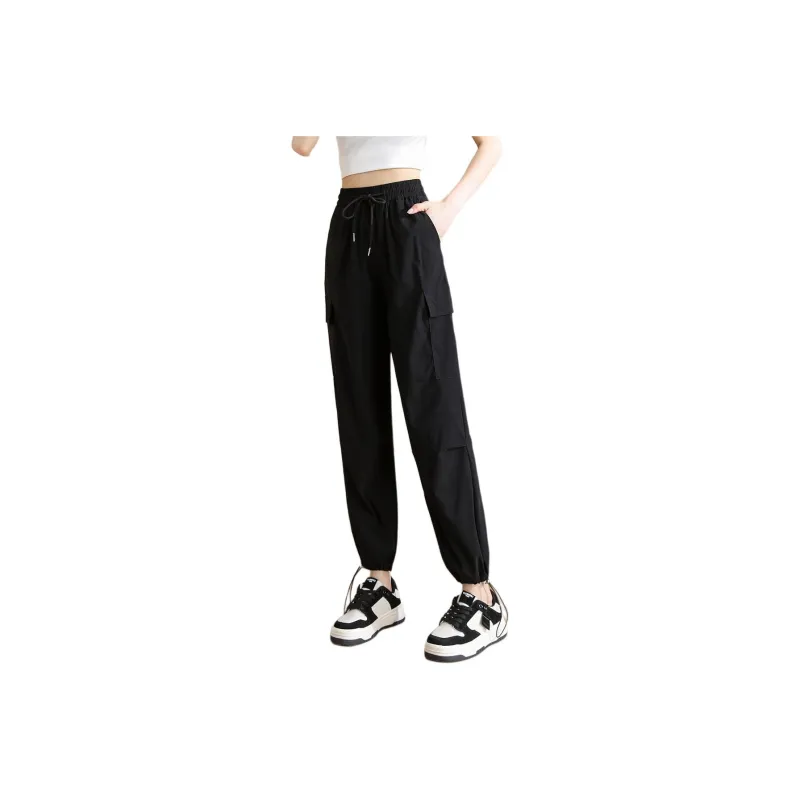 TERRE BLEUE Cargo Pants Women's Black-0
