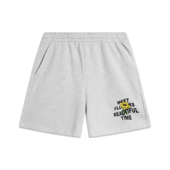 LiNing Sports Fashion Collection Casual Shorts Women's Heather Gray Light Smoke Gray