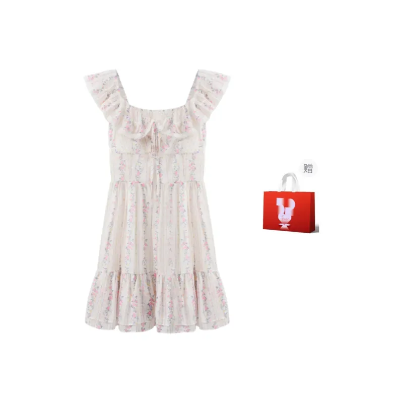 GLEE DIARY Short Sleeved Dress Women's Multicolor-7