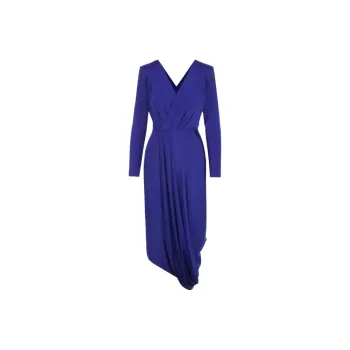 GIORGIO ARMANI Long-Sleeved Dresses Women's Blue