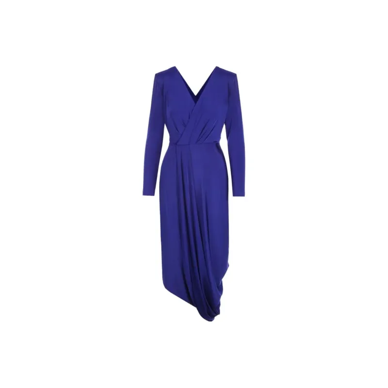 GIORGIO ARMANI Long-Sleeved Dresses Women's Blue-0